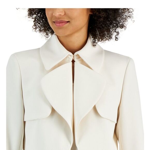 Anne Klein Women's Cascade Collar Blazer size 2 Off white‎ NWT in packaging - Picture 5 of 8